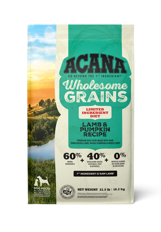 Wholesome Grains, Lamb & Pumpkin Recipe, Limited Ingredient Diet